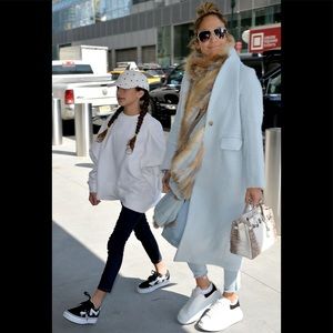 On sale: Vince wool-blend coat in cloud